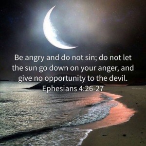 be angry sin not